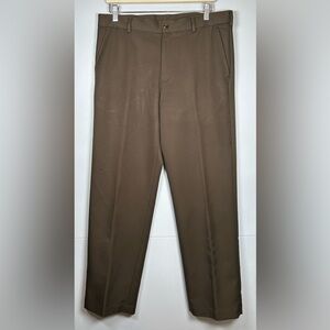 Van Heusen Traveler Brown Chinos with Straight Leg Cut